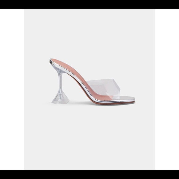 Amina Muaddi lupita clear sandals